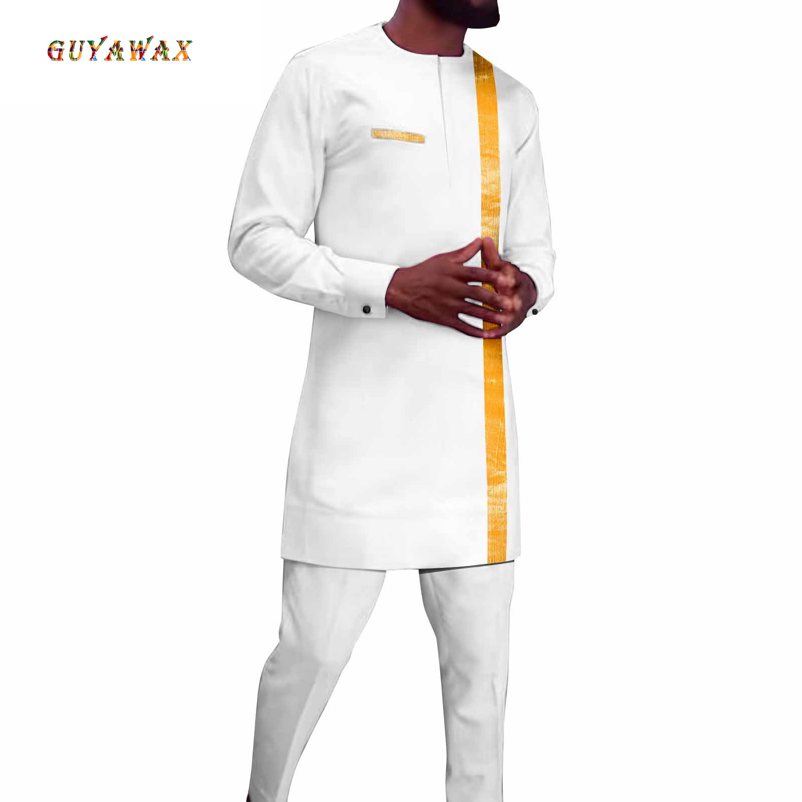 Men Formal Party Wear Shirt - Roupas Africanas para Homens, Camisas Bordadas