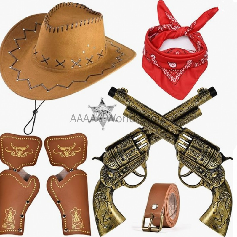 Men'S Formal Wear Belt - Acessórios para fantasia de cowboy, chapéu