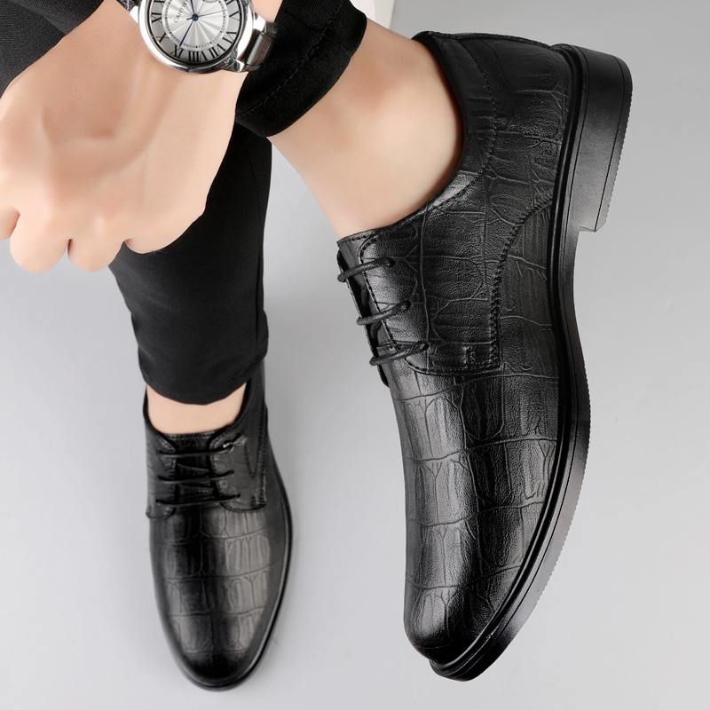 Formal Men Daily Wear Footwear - Sapatos sociais masculinos, de couro legítimo,