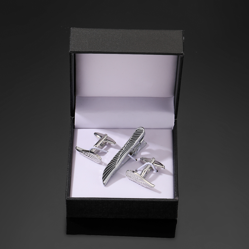 Dress Shirt French Cuff - Conjunto de abotoaduras e clipes de