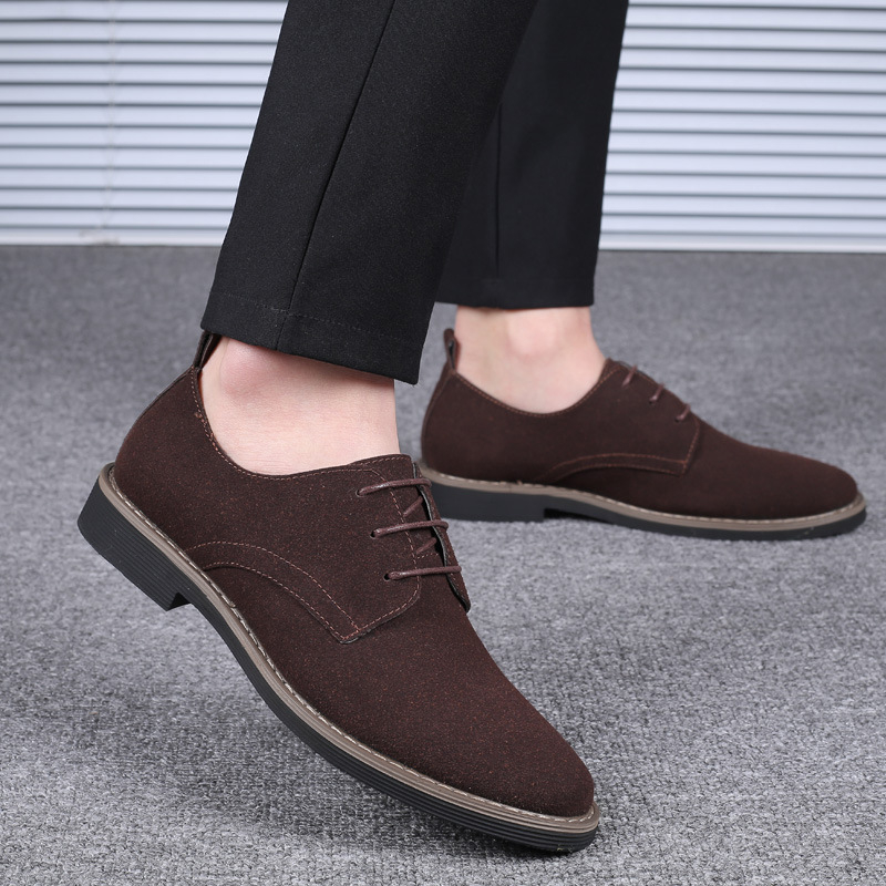 Formal Men Daily Wear Footwear - Sapatos Oxford Masculinos em Couro Suede
