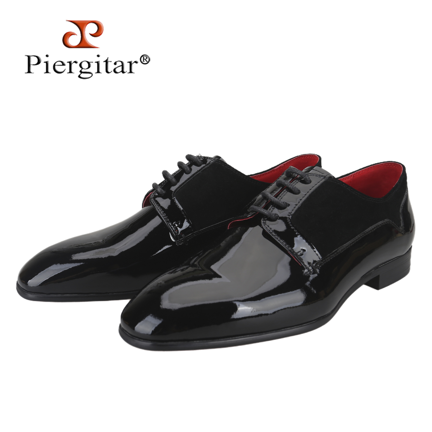Men Formal Wear Brands - Sapatos Sociais Masculinos de Couro Envernizado