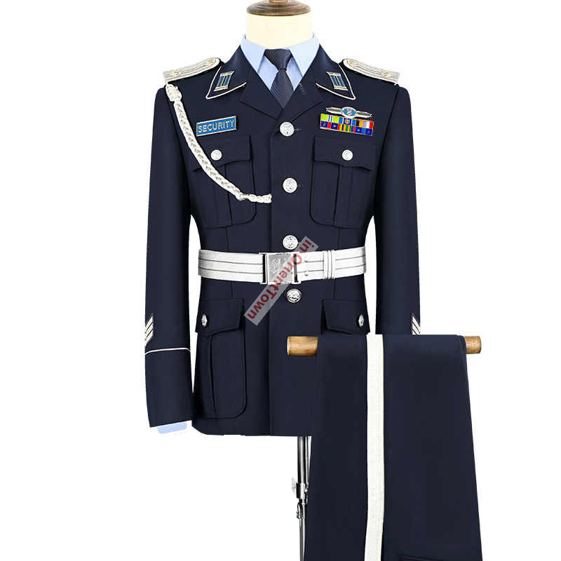 Estilo prussiano cor azul prof - Men Formal Wear Sale avaliação e preço