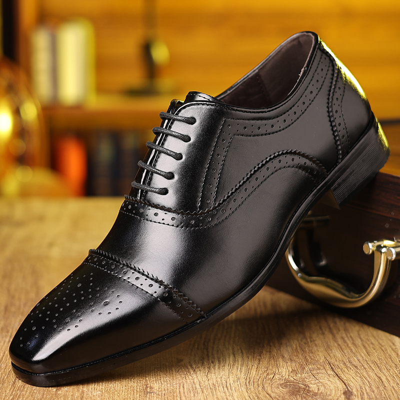 Sapatos Oxford Brogue com cada - Formal Upper Wear Men avaliação e preço