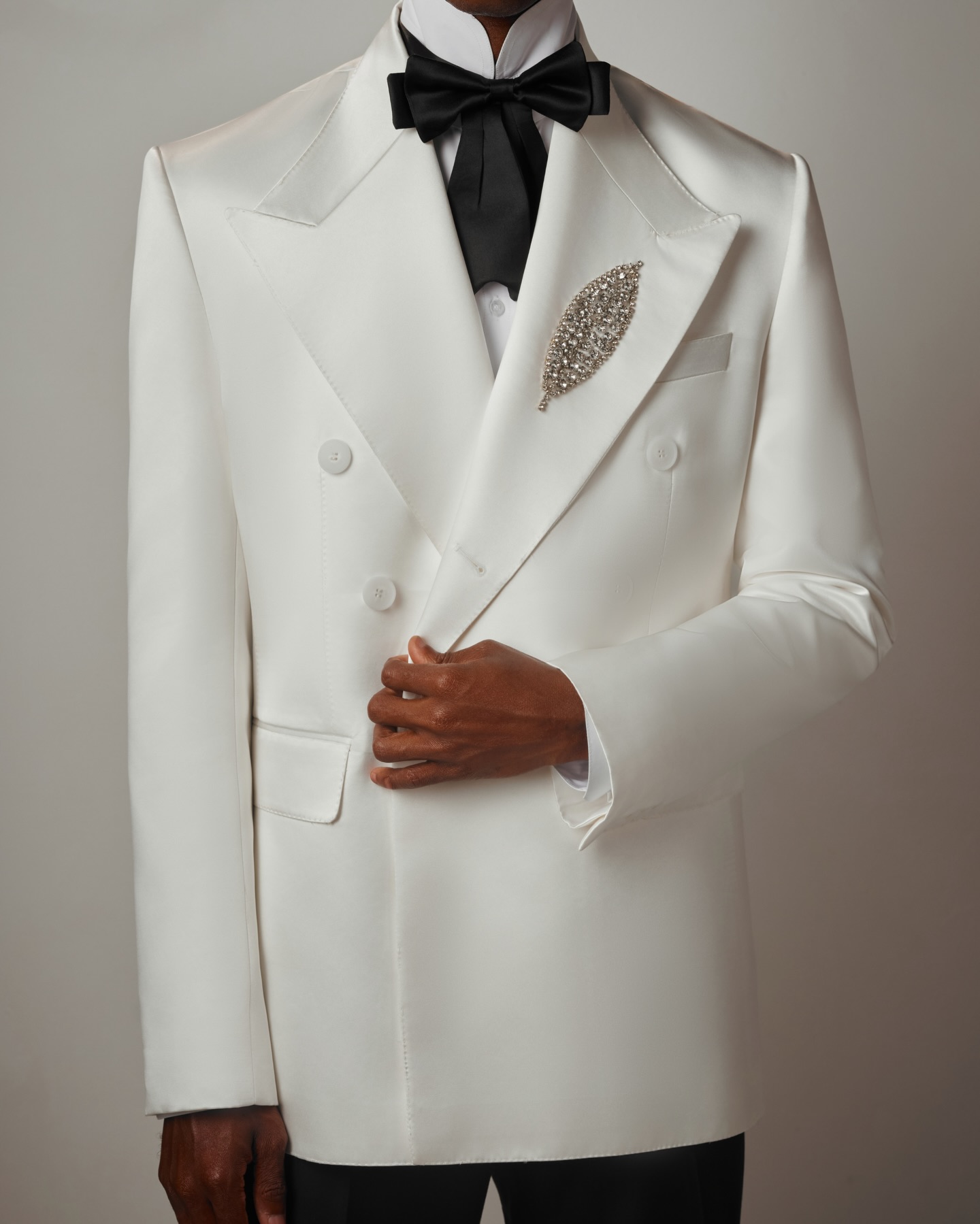 Conjunto de Terno Masculino Br - Men Formal Wear Black And White avaliação e preço