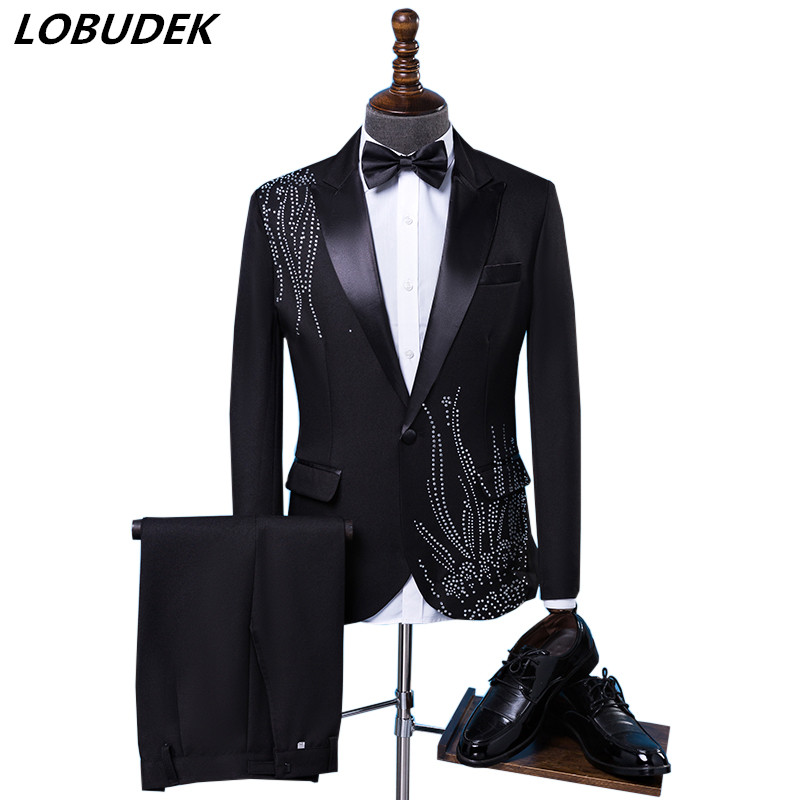 Terno Formal Slim Fit Masculin - Men Formal Wear Black And White avaliação e preço