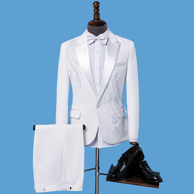Terno Formal Slim Fit Masculin - Men Formal Wear Black And White avaliação e preço