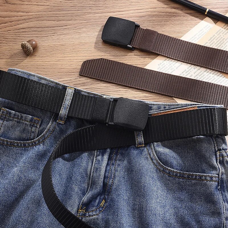 Cinto masculino casual de lona - Men'S Formal Wear Belt avaliação e preço