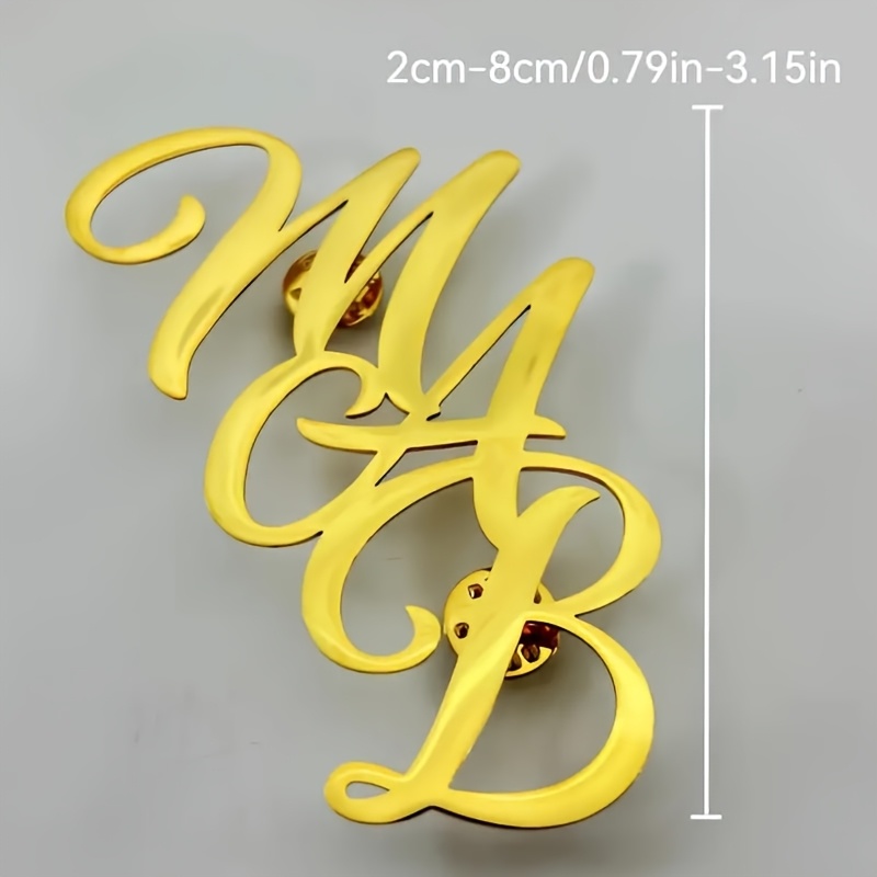 Monograma personalizado nome i - Tuxedo Lapel Pin avaliação e preço