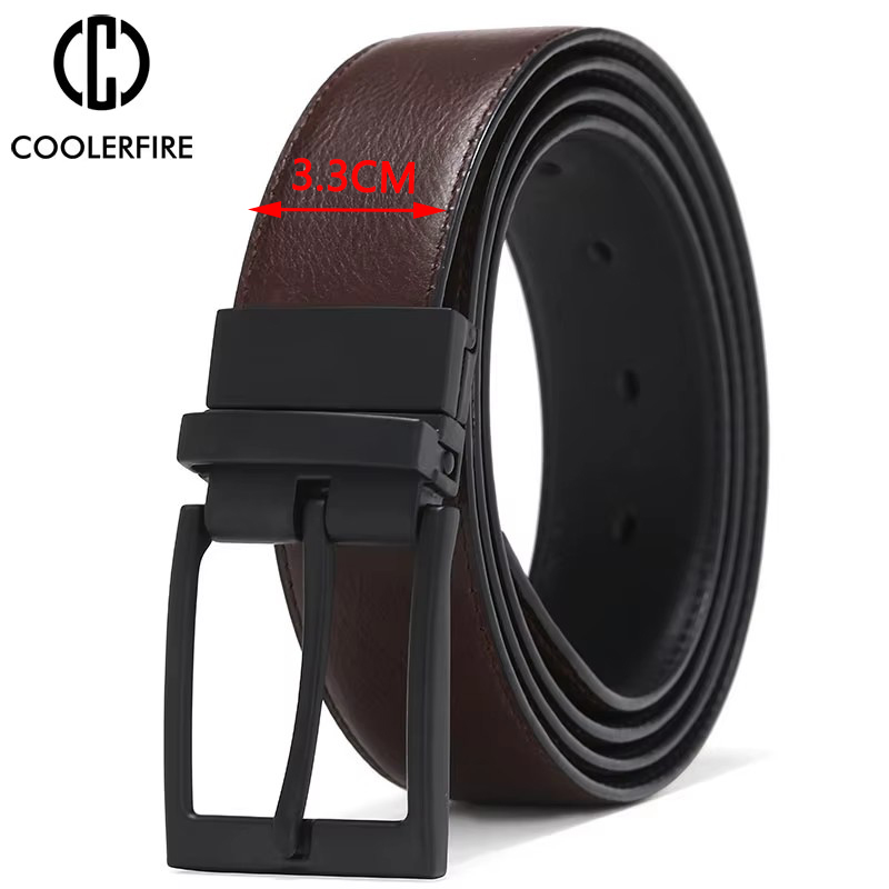 Cinto Masculino de Couro Genuí - Men'S Formal Wear Belt avaliação e preço
