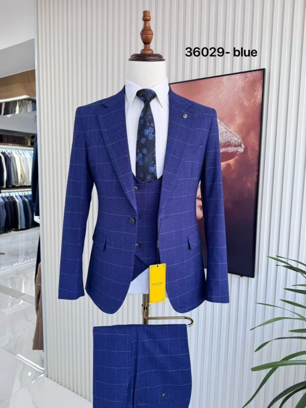 Conjunto de Terno Xadrez Mascu - Men Formal Wear Sale avaliação e preço
