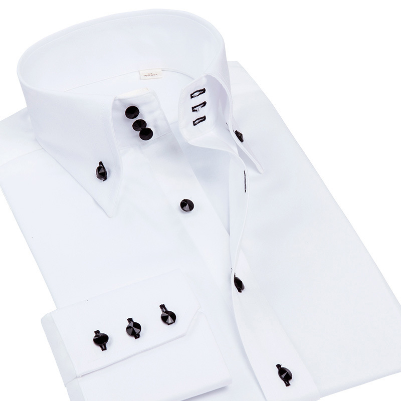 Camisa Social Masculina Slim F - Men Formal Party Wear Shirt avaliação e preço