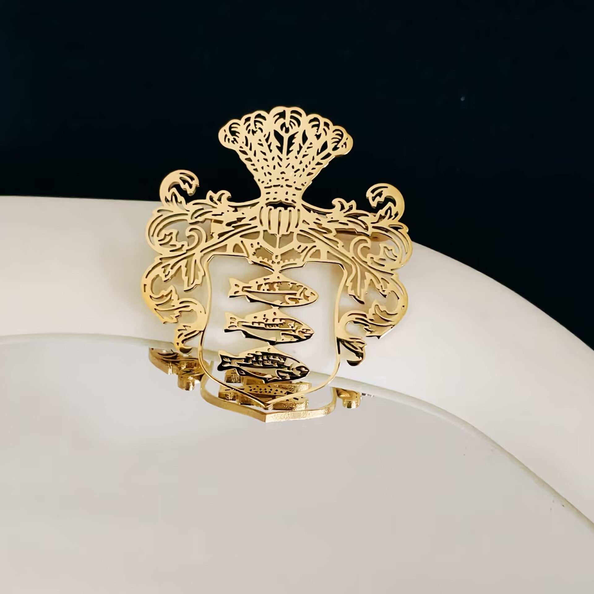 Broche de aço inoxidável perso - Tuxedo Lapel Pin avaliação e preço