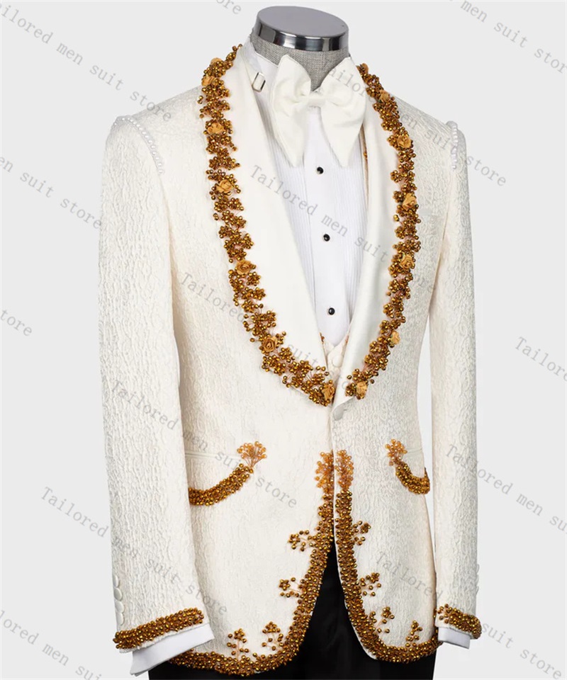 Conjunto de calças masculinas  - Men Formal Wear Black And White avaliação e preço