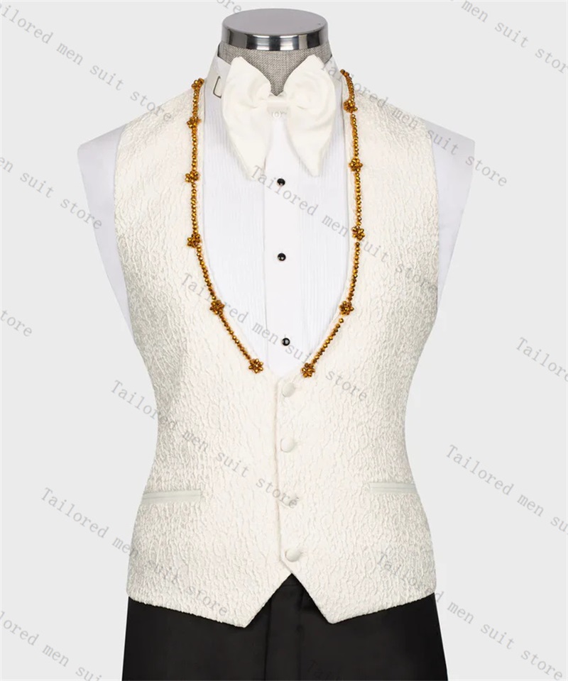 Conjunto de calças masculinas  - Men Formal Wear Black And White avaliação e preço