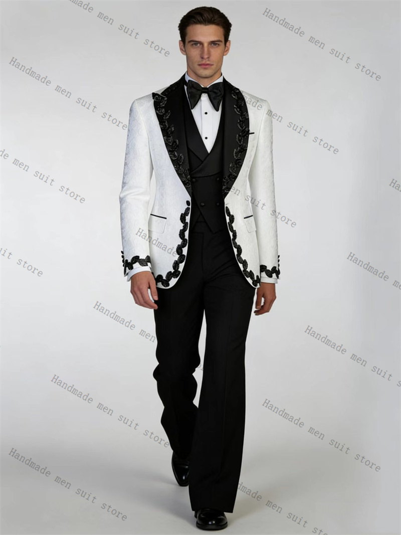 Conjunto de Terno Masculino Br - Men Formal Wear Black And White avaliação e preço