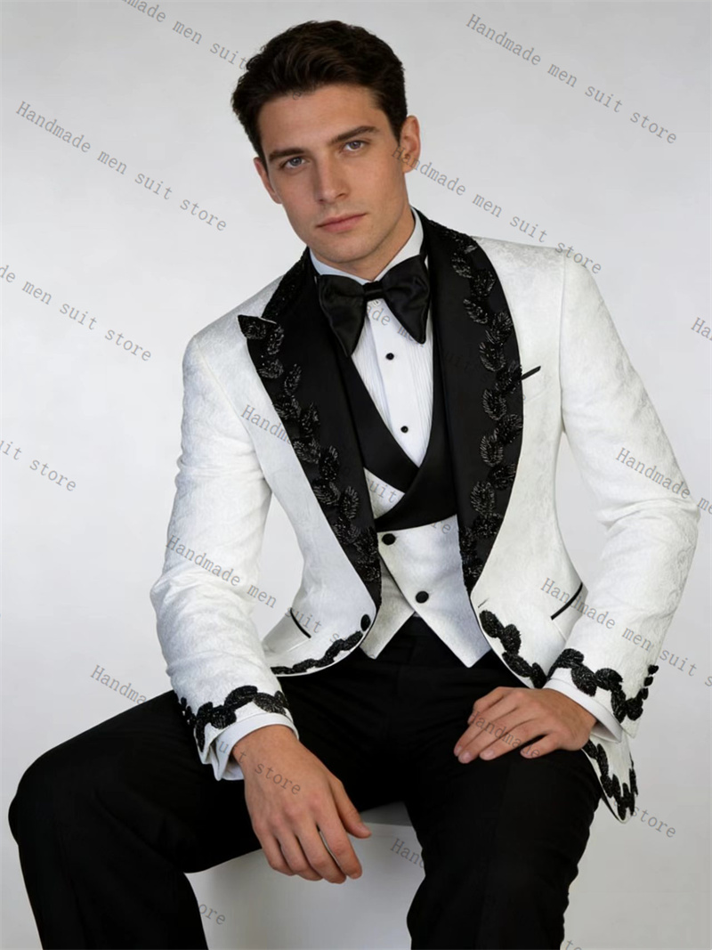 Conjunto de Terno Masculino Br - Men Formal Wear Black And White avaliação e preço